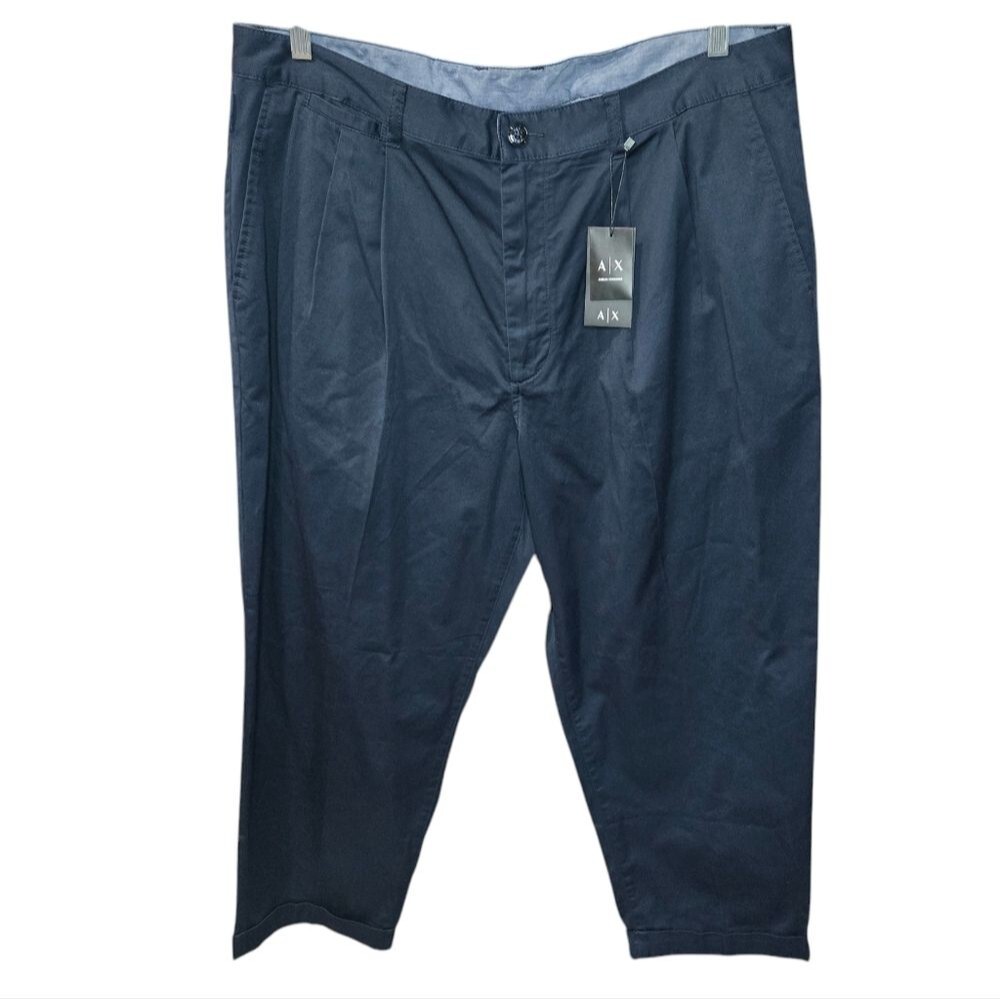 Armani Exchange Navy Blue Trousers